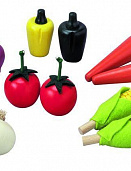 Деревянный игрушечный набор овощи